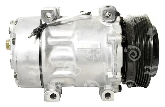 kompresor SANDEN 7V16, řemenice 123 mm - PV6, 12V, OEM 7700866828